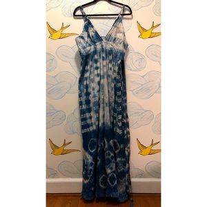 Shibori Dyed Gap Maxi Dress